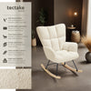 Relax Rocking Chair Armchair Nursery Nursing Seat Wooden Runners Thick Padding
