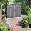 16x8 12x8 8x8FT Plastic Garden Tool Storage Shed Outdoor Lockable Bike Bin House