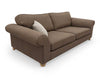 DFS ‘Angelic’ 2 Seater Sofa Nutmeg Cotswold Plain Fabric Upholstered RRP £899