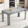 4 Seater Dining Table Rectangle Kitchen Dining Room Furniture, Grey Wood Tone