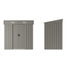 4x6 FT Garden Shed Glitter Storage Shed Waterproof with Foundation Kit and Vents