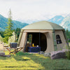 Inflatable Camping Tent, Easy Setup 2 Man Tent, Brown