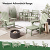 Garden Bench 2 Seater, Sage Green HDPE Outdoor Seating, Vonhaus