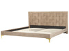 Velvet EU Super King Size Bed Taupe LIMOUX