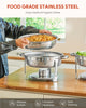 WILPREP 6 Pack Chafer Chafing Dish 5L Set Stainless Steel Bain Marie Food Warmer