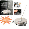 15" Pressure Washer Stainless Steel Surface Cleaner w/3 Wheels&1/4"Quick Connect