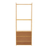 Bamboo Clothes Rack Garment Rail Stand Storage Shoe Cabinet Shelf Walk-in Closet