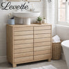 Levede Bathroom Under Sink Cabinet Basin Storage Cupboard 2 Door Oak Vanity Unit