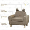Kids Sofa Chair Toddler Armchair for Bedroom Playroom Brown