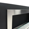 115 cm Inset/Wall Mounted Bio Ethanol Fireplace Biofire Fire Glass with 1 Burner
