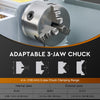 CREWORKS Mini Metal Lathe 550W DC Motor 2500rpm LCD Display 3Jaw Chunk 7x14"