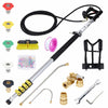 High Pressure 4Wheels Washer Surface Cleaning Machine/Sprayer Gun/Telescopic Rod