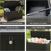 Large Garden Storage Box 680L - Weather Resistant Storage Chest with Pad Lock