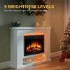 Electric Fireplace with Surround, LED Flame & Mood Light – Endeavour Ebberston