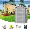 4ft X 3ft Plastic Outdoor Garden Storage Shed Bin Shed Lockable Bike Tools House