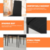 New Set of 6 Dining Chairs Padded Seat High back Metal Legs Home Furniture Krxif
