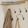Cream Coat Stand with Shoe Storage, Hallway Unit & Storage Bench,