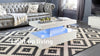 White Gloss Coffee Table with LED Lights – 90cm Modern Living Room Table