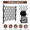 Double Folding Security Gate Folding Door Gate 122"W x 61"H Scissor Gate