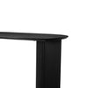 Dusk Hattie Black Oak 6 Seater Panel Oval Dining Table RRP £899