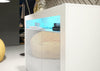 TV Unit | 155cm Sideboard | Cabinet | Cupboard | White High Gloss Doors Free LED