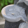 Solar Powered Outdoor Water Fountain Feature LED Lights Garden Statue Decoration
