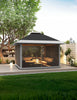 12x12FT Gazebo Heavy Duty Double Roof Patio Gazebo with Netting Curtain Canopy🔥