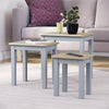 Wooden Nest of Tables 3 Piece Table Set Coffee Side Living Room Furniture