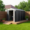 Garden Shed Steel Apex /Pent Tool Equipment Organize with Vents Door Anthracite