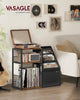 Record Player Stand 3 Tier Side Table Vinyl Record Storage up to 140 Albums End