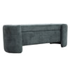Upholstered Ottoman Storage Box Chenille Blanket Toy Box Pouffe Footstool Bench