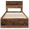 Bed Frame with Headboard Old Wood 90 x 190 cm Engineered Wood