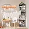 4-Tier Rotating Bookshelf, Bookshelf Tower, Freestanding Book Storage Rack