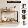 2 Tier Narrow Console Table, Behind Sofa Table for Living Room Hallway Office