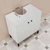 White Bathroom Under Sink Cabinet Basin Storage Cupboard Vanity Unit Eswsnahqjfs