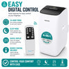 Portable Air Conditioner 12000BTU Dual Hose Quiet WiFi Heat Inverter A++