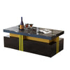 Coffee Table With Drawers Storage High Gloss Wooden Centre Table For Living Room