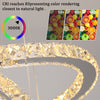 Modern Crystal Chandelier LED Pendant Lights Living Room Bedroom Ceiling Light