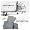Folding Camping Cot with 6-Position Adjustable Backrest