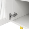 Multi-Purpose Kitchen Storage Cabinet w/ Cupboard Cabinets Drawers Shelves White