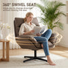Accent Chair with 360 Swivel Dark Brown
