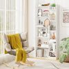 Decorative Storage Shelving Unit with Open Display Shelf-White