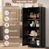 🔥Freestanding Storage Cabinet Kitchen Tall Storage Cupboard with Shelves 4 Tier