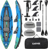 12.5FT Inflatable Tandem Kayak 2 Person 450LBS PVC Fishing Touring w/ Pump Kit