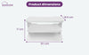 Media Shelf Floating Wall Mount Sky Box Game Console TV DVD Player White Shelve
