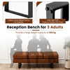 Salon Reception Bench Office Chair-Brown