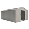 Garden Shed Storage Large Yard Store Sliding Door Metal Roof Tool Box
