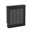 Radiator Cover Vertical Slat Modern Stylish MDF Wood White Black Cabinet Shelf