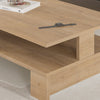MANSU Modern Coffee Table with Open Storage Shelf – Rectangular Living Room Tabl