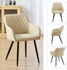 Velvet Dining Chairs Padded Set of 1/2 Metal Legs Kitchen Home Office Multicolor